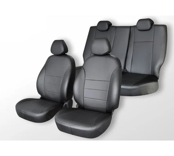 Изображение товара Чехлы на сиденья DEFLY Mitsubishi Lancer, 2007-2011, седан, Intense, экокожа черная Mts4-2K