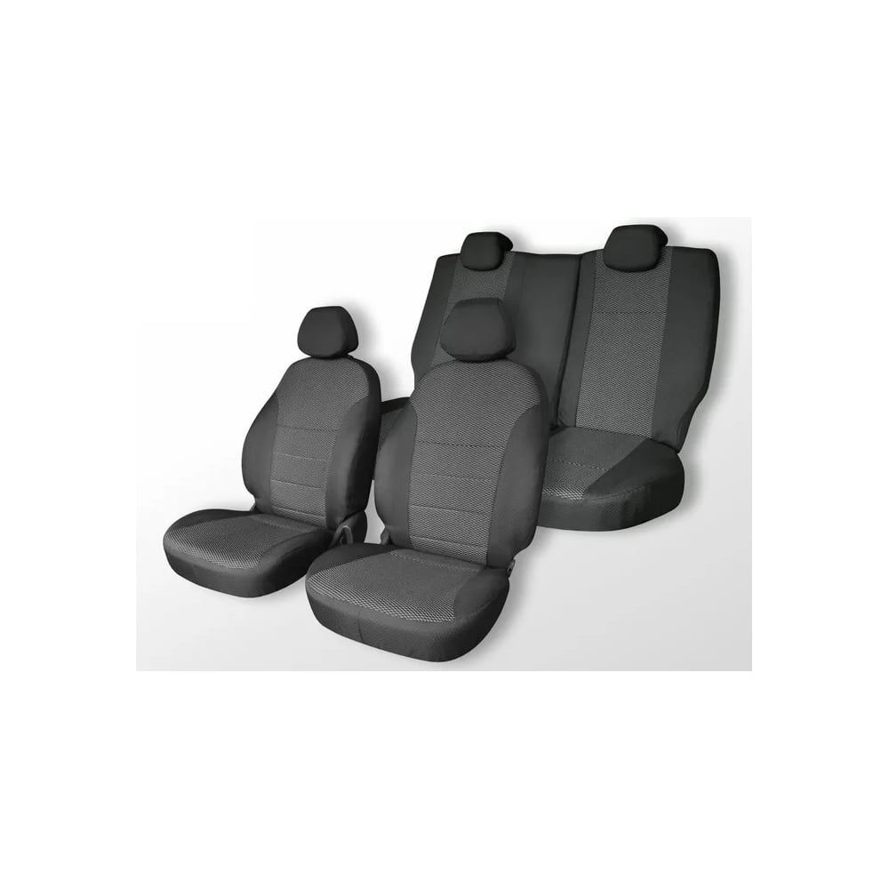 Изображение товара Чехлы DEFLY для Suzuki Grand Vitara 2005-2016 жаккард Sz2-2 серо-чёрные
