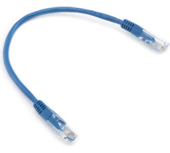 Изображение товара Кабель патч-корд А1 0.25 м., U/UTP, 5e, CCA, синий A1-LCU5E-0.25M-BL