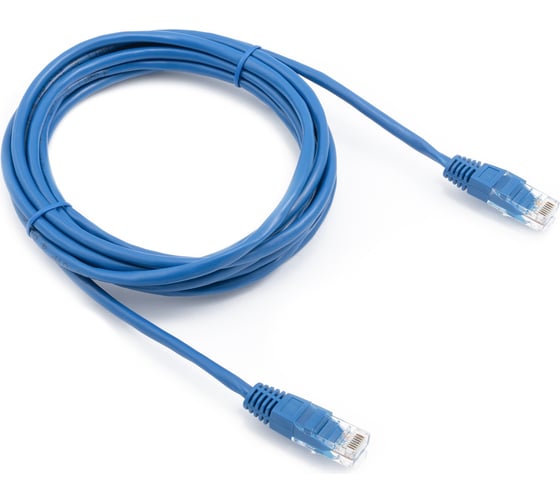 Изображение товара Кабель патч-корд А1 3 м., U/UTP, 5e, CCA, синий A1-LCU5E-3M-BL