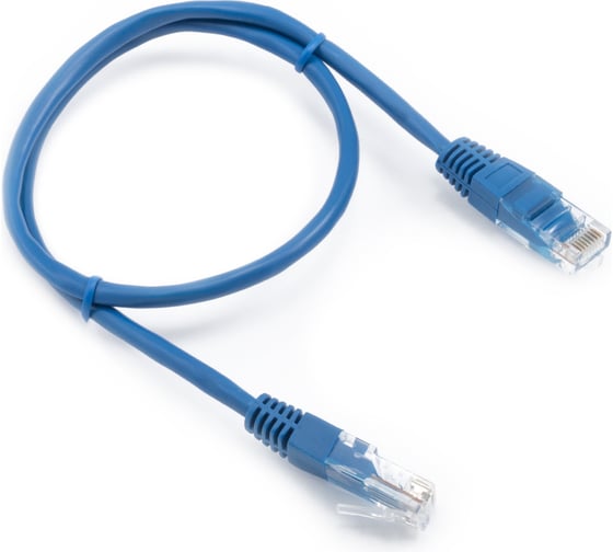 Изображение товара Кабель патч-корд А1 0.5 м., U/UTP, 5e, CCA, синий A1-LCU5E-0.5M-BL