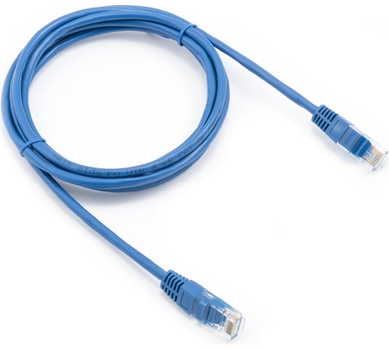 Изображение товара Кабель патч-корд А1 2 м., U/UTP, 5e, CCA, синий A1-LCU5E-2M-BL