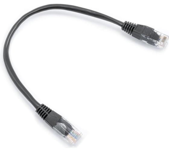 Изображение товара Кабель патч-корд А1 0.25 м., U/UTP, 5e, CCA, черный A1-LCU5E-0.25M-BK