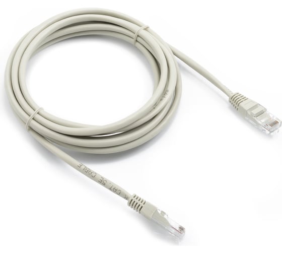 Изображение товара Кабель патч-корд А1 3 м., U/UTP, 5e, CCA, серый A1-LCU5E-3M