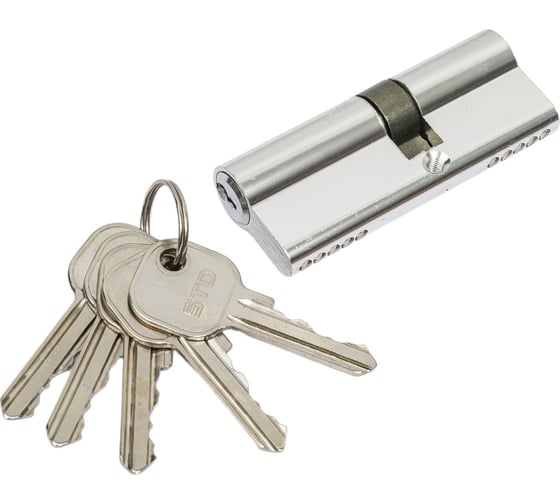 Изображение товара Цилиндровый механизм НОРА-М STD AL Л-80 45-35 хром 15324