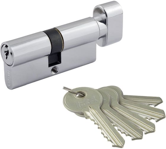 Изображение товара Цилиндровый механизм НОРА-М STD AL ЛВ-60 30-30 хром 16554