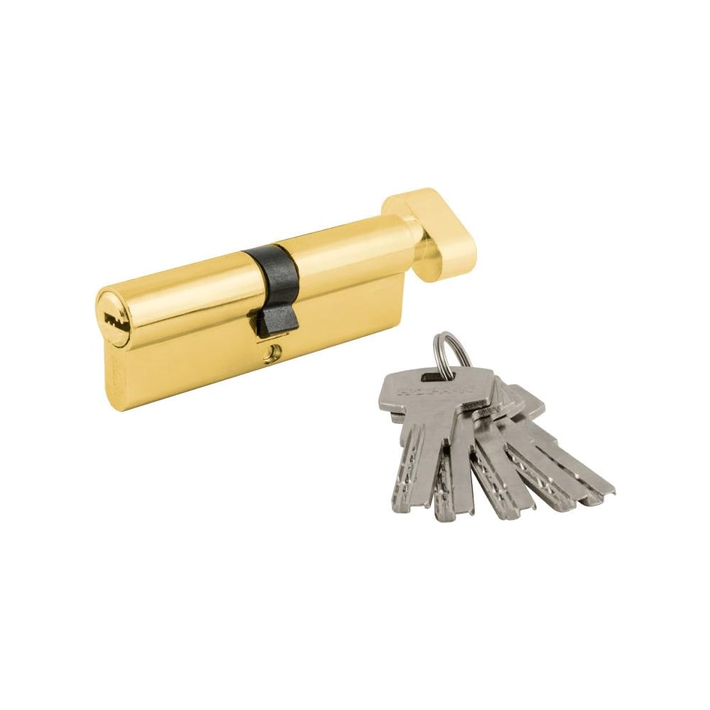 Изображение товара Цилиндровый механизм НОРА-М STD AL ЛПВ-90 45-45 золото надежный замок
