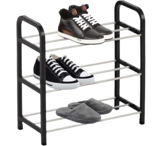 Изображение товара Обувница KROFFOS Tres этажерка для обуви, 3-х ярусная 890354