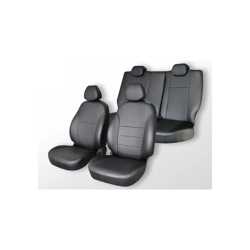 Изображение товара Чехлы на сиденья DEFLY для Toyota Allion T240 2001-2007 из экокожи черные