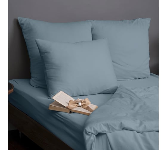 Изображение товара Набор из 2-х наволочек KUPU-KUPU VIOLETT 50x70 см, трикотаж, голубая ель KNM-57/голубая_ель