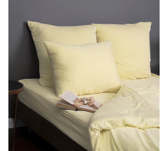 Изображение товара Набор из 2-х наволочек KUPU-KUPU VIOLETT 50x70 см, трикотаж, желтый KНV-57/желтый
