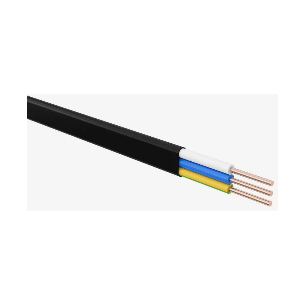 Изображение товара Кабель ВВГ-Пнг(А)-LS 3x2,5, огнестойкий, 10 м, ГОСТ, черный