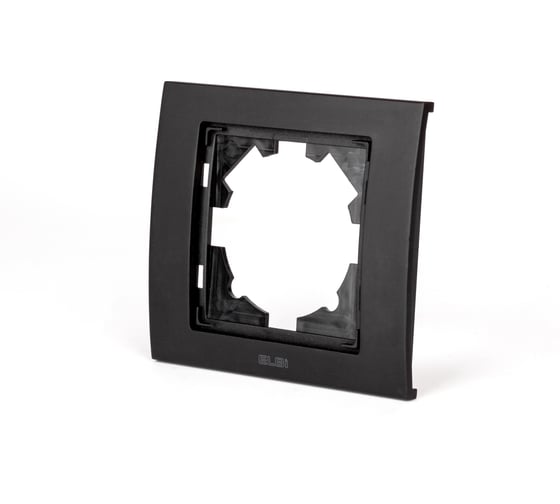 Изображение товара Рамка 1-местная Elbi Zena Platin Матовый Черный 500-073700-271