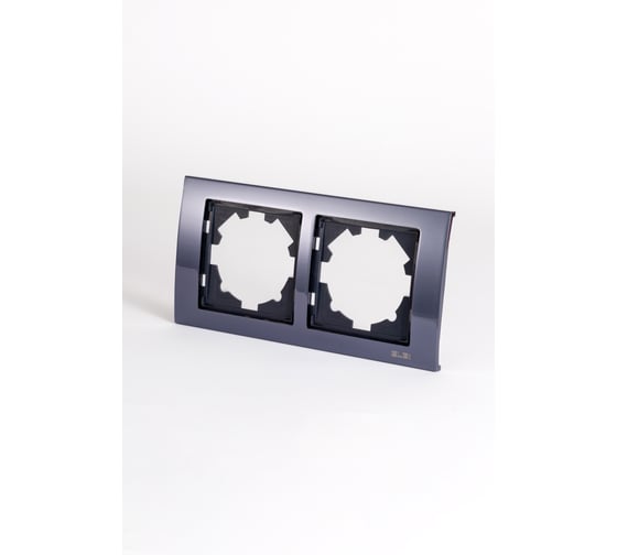 Изображение товара Рамка 2-местная Elbi Zena Platin Черный Жемчуг 500-073300-226