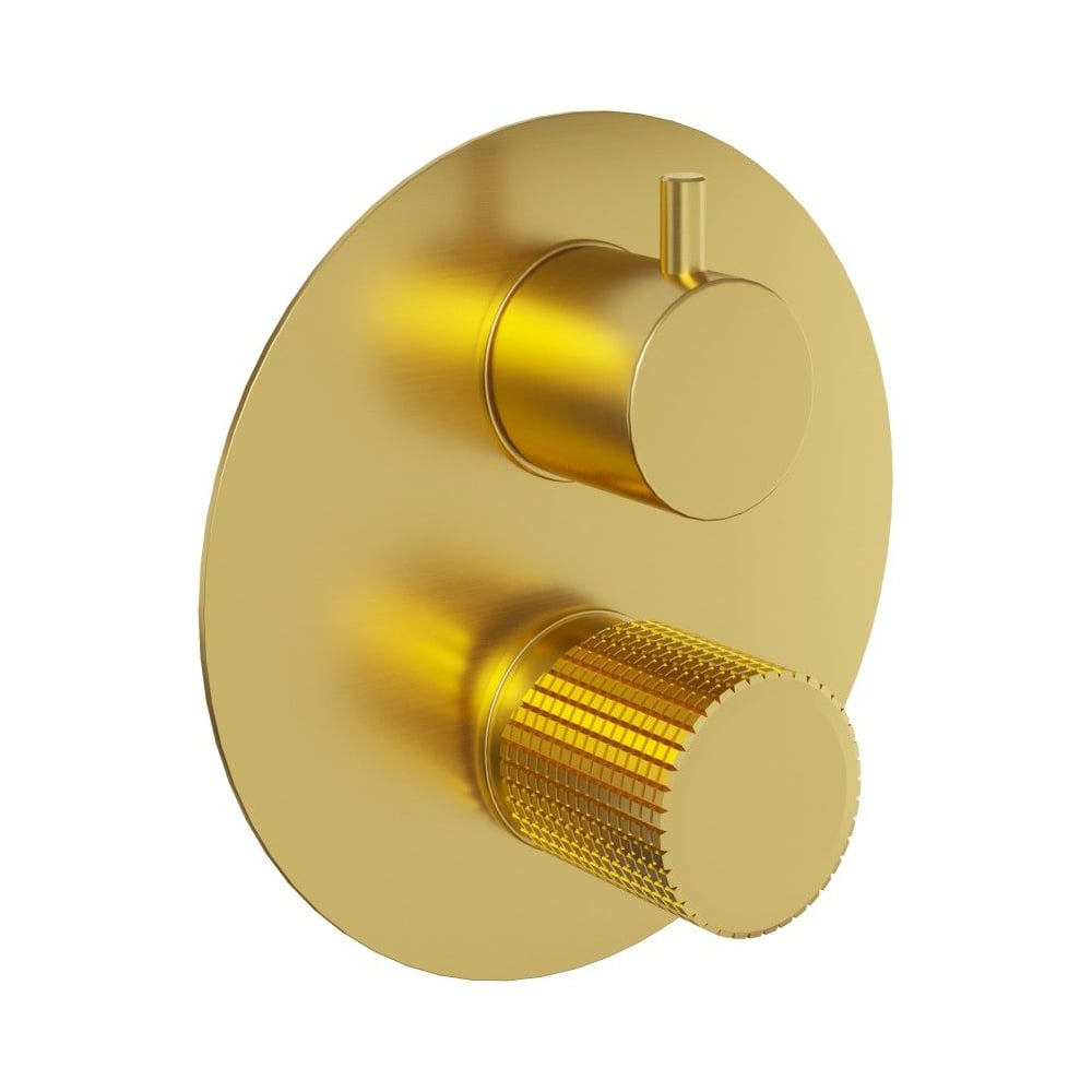 Изображение товара Встраиваемый смеситель Paini Cox Grip матовое золото для ванны и душа