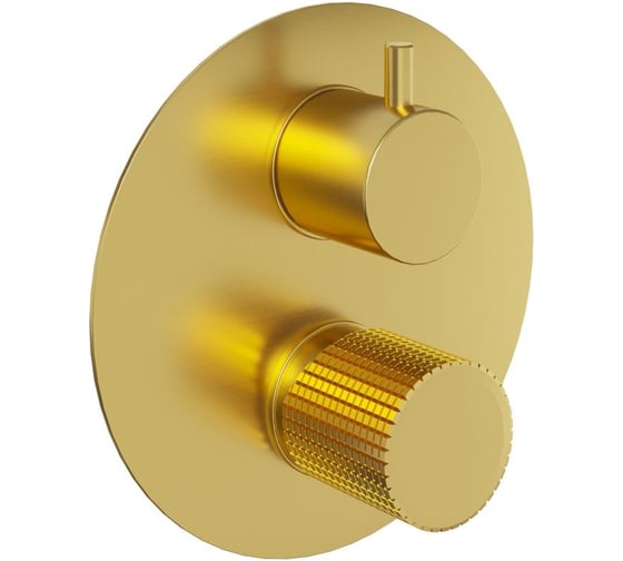 Изображение товара Встраиваемый смеситель для ванны и душа Paini Cox Grip матовое золото 32703