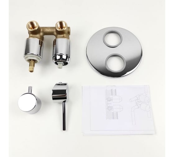 Изображение товара Встраиваемый смеситель для ванны и душа Paini Cox хром 22629