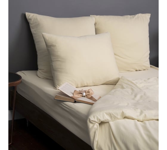 Изображение товара Набор из 2-х наволочек KUPU-KUPU VIOLETT 50x70 см, трикотаж, экрю KHV-57/экрю