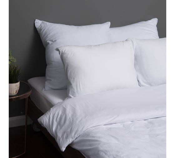 Изображение товара Набор из 2-х наволочек KUPU-KUPU VIOLETT 70x70 см, трикотаж, белый KНV-77/белый