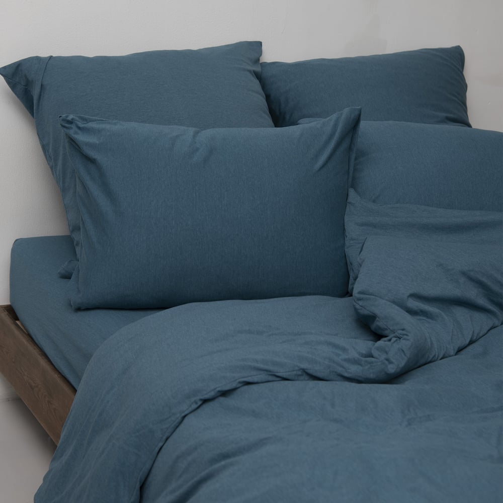 Изображение товара Набор из 2-х наволочек KUPU-KUPU VIOLETT 70x70 см, трикотаж, морская волна