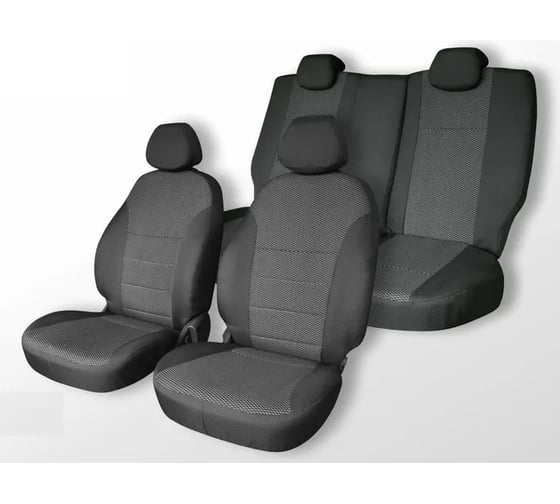 Изображение товара Чехлы на сиденья DEFLY Toyota Corolla, 2000-2006, седан, правый руль, жаккард Ty4-2