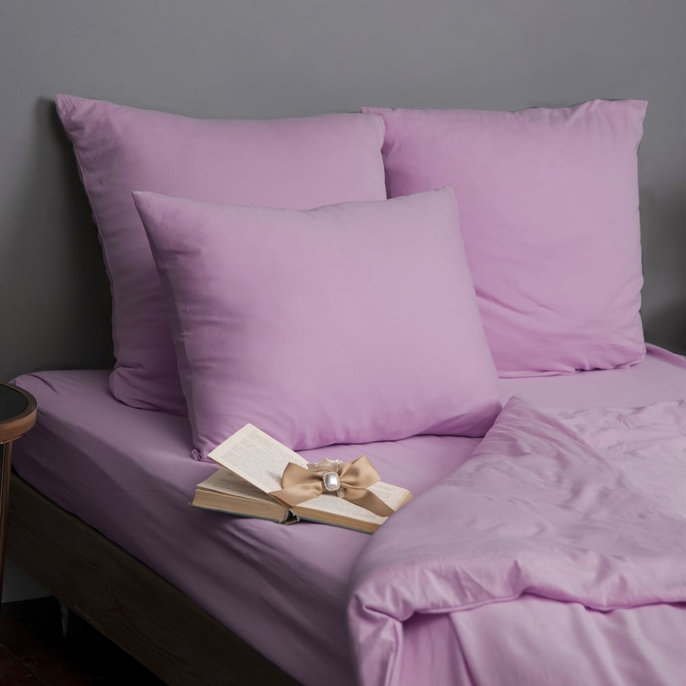 Изображение товара Набор из 2-х наволочек KUPU-KUPU VIOLETT 70x70 см трикотаж сиреневый