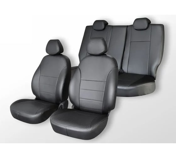 Изображение товара Чехлы на сиденья DEFLY Toyota Cresta (X90), 1992-1996, экокожа черная Ty34-2K