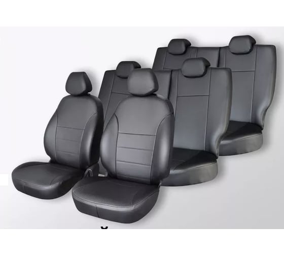 Изображение товара Чехлы на сиденья DEFLY Toyota Ipsum (SXM10), 1996-2001, 7 мест, 3 ряд раздельный, жаккард Ty29/7-2
