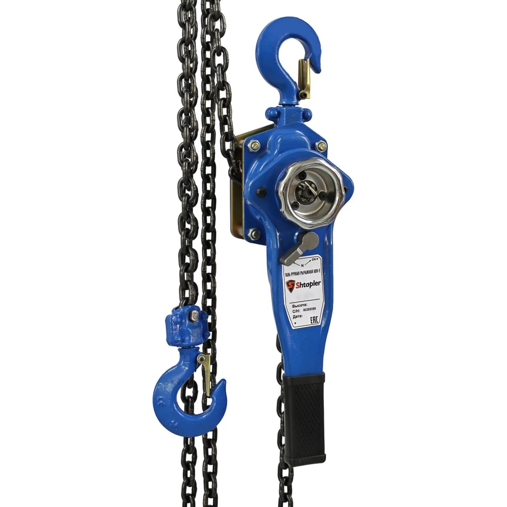Изображение товара Ручная рычажная таль Shtapler HSH-E 1 тонна 6 метров цепь