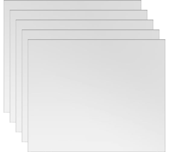 Изображение товара Стекло поликарбонат 90х110х1 мм 5 шт Оберон RV0043.5