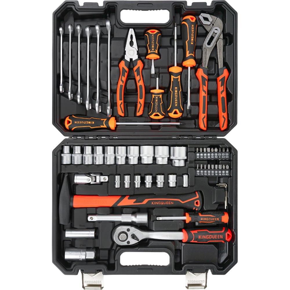 Изображение товара Набор инструментов KINGQUEEN 58 пред. 72 зуба WIB-233 Прочный полупрофессиональный комплект