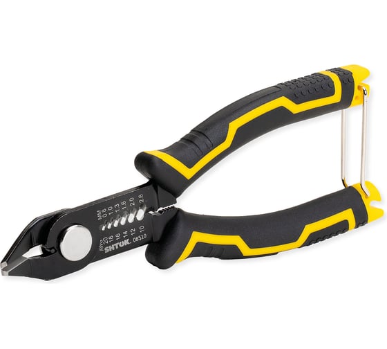 Изображение товара Кусачки диагональные SHTOK 150 мм, снятие изоляции Ø0.8-2.6 мм, серия ACRUX 08510