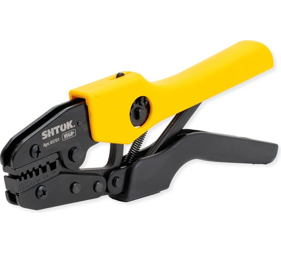 Изображение товара Пресс-клещи SHTOK ПК-23+, матрица, профиль трапеция, 0.25-10.0 мм, серия Vega 03701