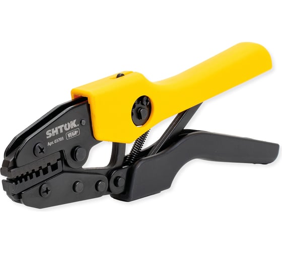 Изображение товара SHTOK Пресс-клещи ПК-23+, матрица, профиль трапеция, 2 x (0.5 - 6.0) мм2, серия VEGA 03703