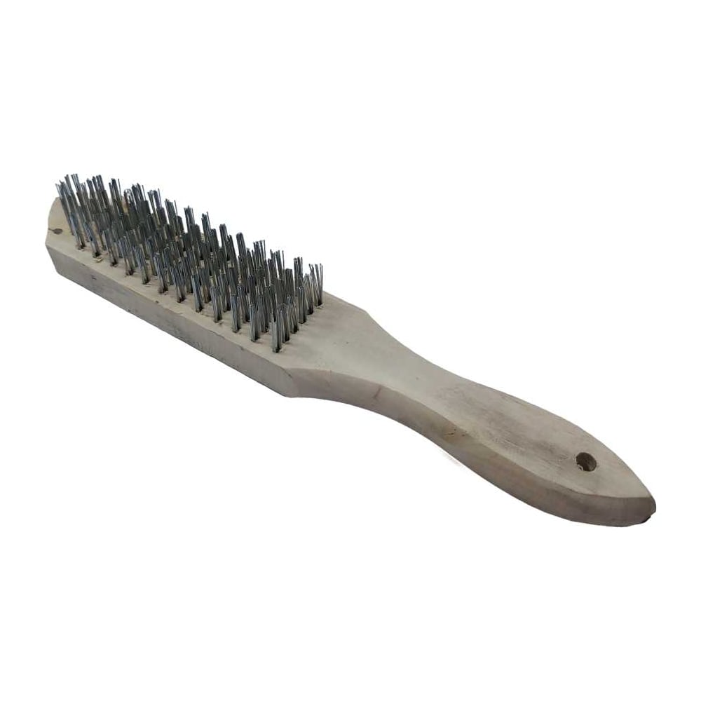 Изображение товара Щетка по металлу деревянная TOOLAS 6 рядная для очистки металлов