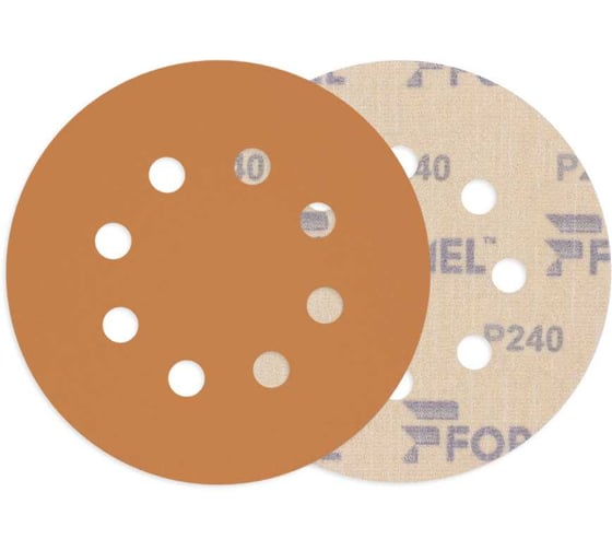 Изображение товара Диск DIAMOND PLUS 125 мм, 8 отверстий, P 240, 100 шт Formel 23551023240
