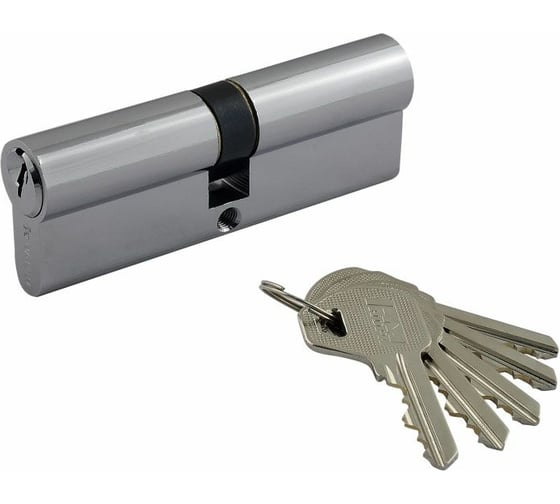 Изображение товара Цилиндровый механизм НОРА-М Л-90 45-45 хром Х 6642