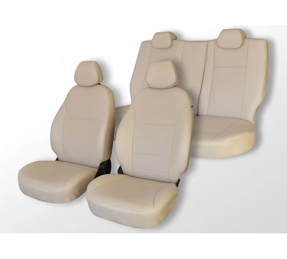 Изображение товара Чехлы на сиденья DEFLY Lexus RX300, 1998-2001, экокожа бежевая Lx1-6K