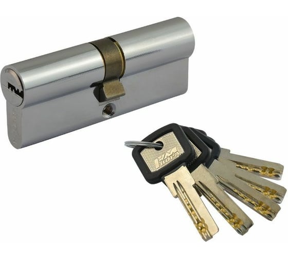 Изображение товара Цилиндровый механизм НОРА-М ЛПУ-80 40-40 хром Х 5353