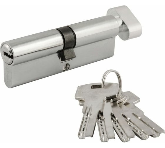 Изображение товара Цилиндровый механизм НОРА-М ЕСО Z ЛПВ-90 45-45 хром 15551