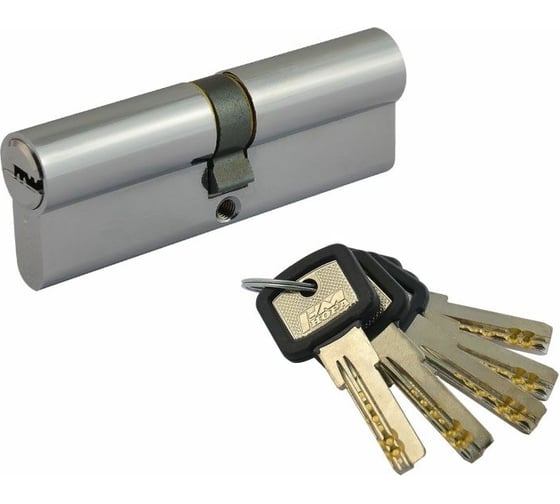 Изображение товара Цилиндровый механизм НОРА-М ЛПУ-90 45-45 хром Х 6622