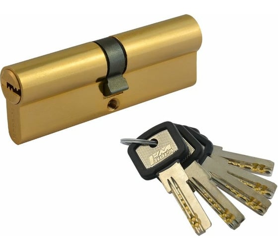 Изображение товара Цилиндровый механизм НОРА-М ЛПУ-90 45-45 латунь 6620