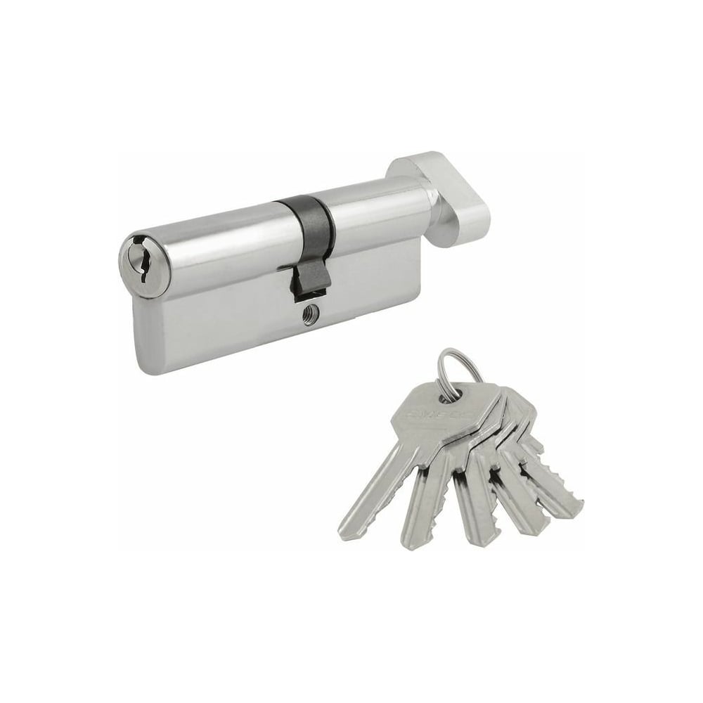 Изображение товара Цилиндровый механизм НОРА-М ЕСО Z ЛВ-70 40-30 хром надежная защита дверей