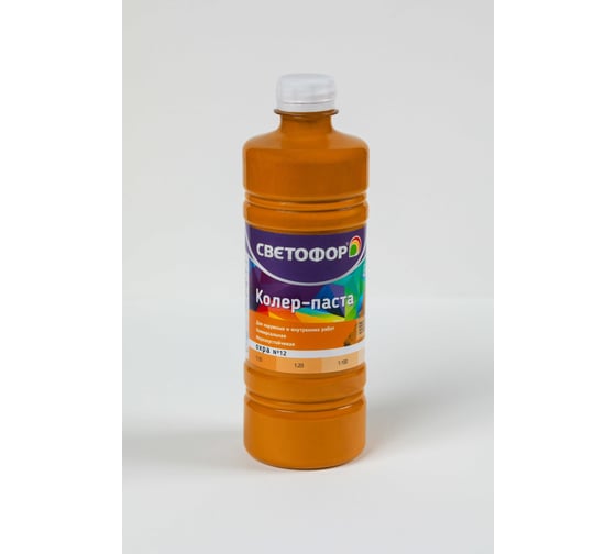 Изображение товара Колер-паста Светофор №12 охра 0.45л ЗОР00006999
