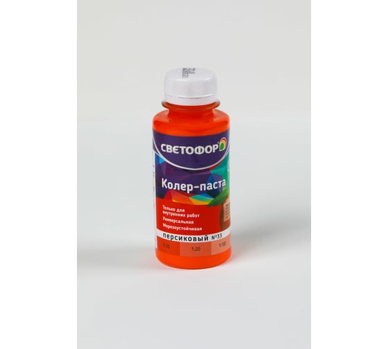Изображение товара Колер-паста Светофор №33 персиковый 0,1л ЗОР00007014