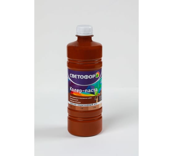 Изображение товара Колер-паста Светофор №81 красно-коричневый 0.45л ЗОР00007005