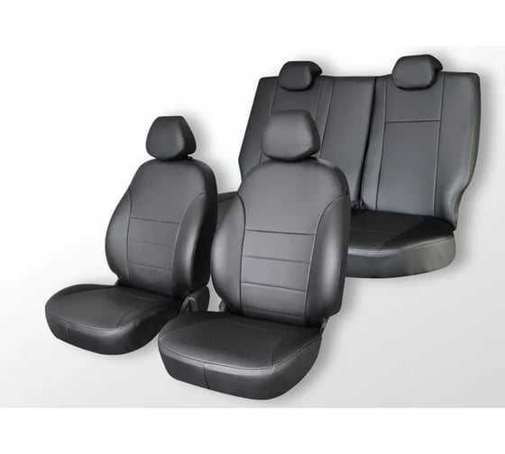 Изображение товара Чехлы на сиденья DEFLY Honda Insight, 2009-2014, экокожа черная Hon5-2K