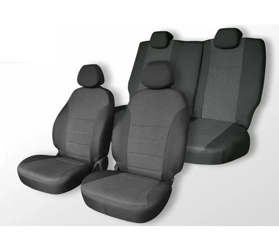 Изображение товара Чехлы на сиденья DEFLY Toyota Vitz, 2005-2010, задний ряд 60/40, жаккард Ty38-2