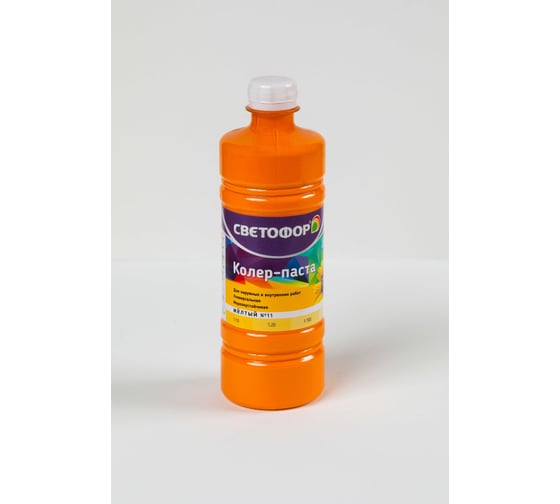 Изображение товара Колер-паста Светофор №11 желтый 0.45л ЗОР00006997