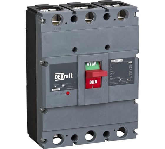 Изображение товара Силовой автоматический выключатель DEKraft 3P 800А 50кА ВА-306 22767DEK
